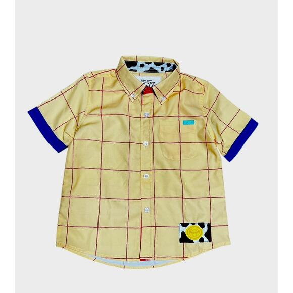 Toy Story x RSVLTS Woody Inspired Button-Up Shirt Kids 2T Disney Pixar Cowboy - Picture 1 of 3